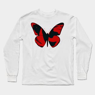 Red Butterfly by Cooltomica Long Sleeve T-Shirt